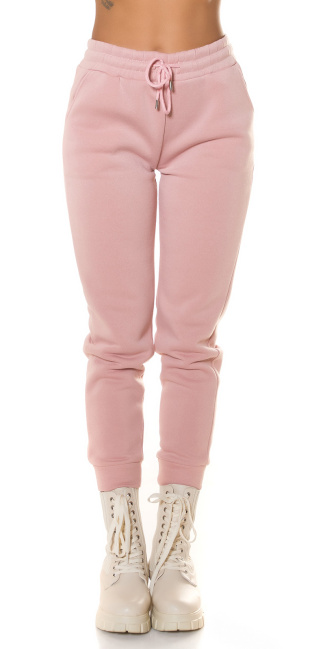Trendy Highwaist Jogger with pockets Pink